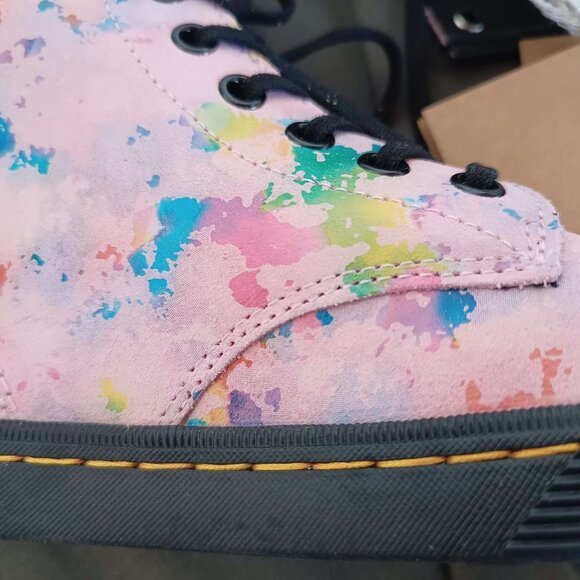 NWT SIZE 6 Dr. Martens Women's Sheridan 'Pink Rainbow Burst' Boots - Picture 4 of 10